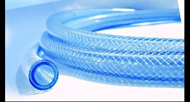 ABC-Led Gewapende benzineslang 8mm - transparant - per meter - 3-laags