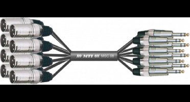 MUSIC STORE Studio Multicore/Eco 8/XLR-Kl. 5m / XLR male > jack sym - Analoge multicore kabel