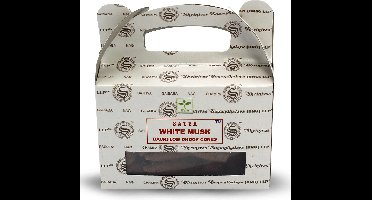 Satya White Musk Backflow Dhoop Kegels – 24 Stuks – Witte Musk Waterval Wierook – Sensuele Zuivering & Ontspanning