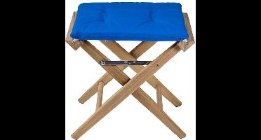 Regisseurskruk DeLuxe met Kobalt Blauwe Kussenset (Geolied)
