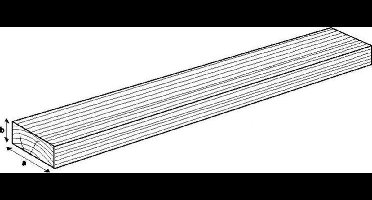 ARC Marine teakhouten Plank 100 x 10 mm - 2 meter