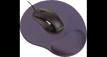 Q-CONNECT gel muismat met polssteun, grijs 20 stuks
