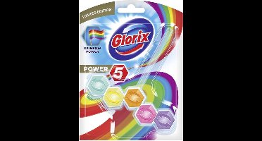 GLORIX Rainbow power toiletblok - Multicolor - 1 pak