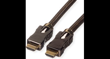 ROLINE HDMI Ultra HD Kabel met Ethernet, M/M, zwart, 1 m