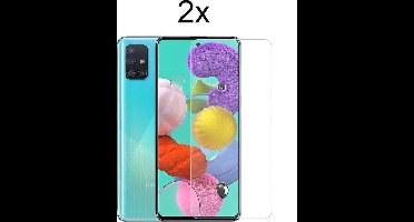 MF Screenprotector Galaxy A51 - Samsung Galaxy A51 Screenprotector glas - Tempered Glass Screen Protector - Screenprotector Samsung Galaxy A51 - 2 stuks