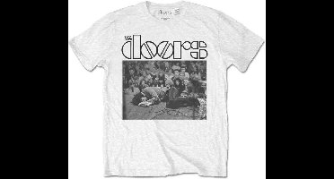 The Doors - Jim On Floor Heren T-shirt - M - Wit