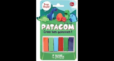Maak je eigen gum | Gum Klei | Patagom 6 blokjes - dino