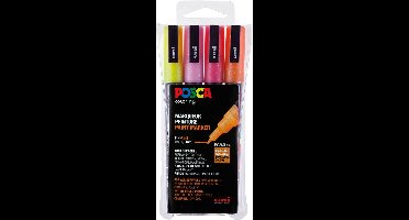 Uni Posca Verfmarker 4 Set 3M Glitter Warm