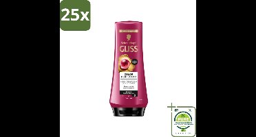25 x Gliss - Hair Repair - Conditioner voor Kleurbehoud en Glans - 200 ml - Grootverpakking - Haar Conditioner - Kleurbescherming - Glans Conditioner - Geverfd Haar - Highlights