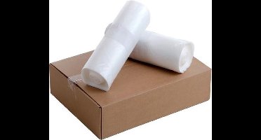 Knapzak 1000 liter MDPE 30my onbedrukt met perforatie - Doos 9 rollen à 6 stuks