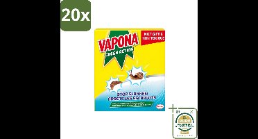 20 x Vapona - Slakkenkorrels - Green Action - Natuurlijk, Kind- & Diervriendelijk - 500g - Wasstrips - Anti-slakken Korrels - Slakken Bestrijding - Natuurlijke Slakkenbestrijding - Slakken Bescherming - Tuinbescherming