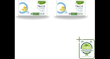 2 x Neutral - Billendoekjes - Parfumvrij - Plasticvrij - Zonder Kleurstoffen - 52 Billendoekjes - Grootverpakking - Vaatwasstrips - Baby Billetje Reinigen - Baby Handje Reinigen - Hypoallergene Doekjes - Zachte Doekjes - Veilige Baby Verzorging
