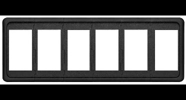 Blue Sea Systems Contura Montagepaneel Met 6 Posities Zwart