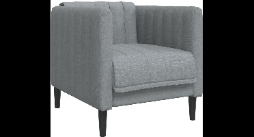 vidaXL - Fauteuil - stof - donkergrijs