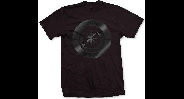 Marvel Captain Marvel Heren Tshirt -2XL- Silver Circle Zwart