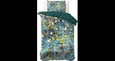 Wild Dekbedovertrek Katoen-Satijn Ocean Drops Blue Eenpersoons persoons 140 x 200/220 cm - Super Zacht