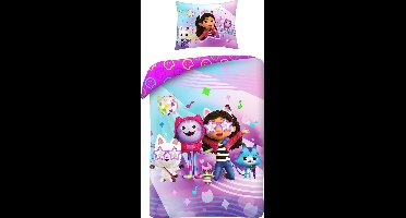 Gabby's Poppenhuis Dekbedovertrek, Stars - Eenpersoons - 140 x 200 cm - Katoen