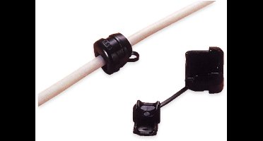 KSS kabelontlasting, zwart, polyamide, 5,3 mm, 1,6 mm