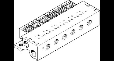 Festo Verdeelstuk - 197225 - P2U7Y