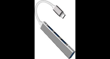USB-C Hub met 4 Poorten - Zilver