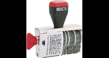 COLOP Tekstbandstempel met datum.