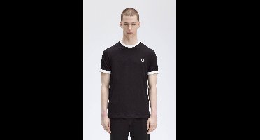 Fred Perry Taped Ringer T-Shirt Black