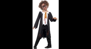 Smiffys - Zombie Student Kinder Kostuum - Kids tm 6 jaar - Zwart/Wit