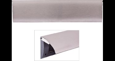Tochtklep - RVS geborsteld - Kunststof - Gezu - Binnen RVS met 52.00.115