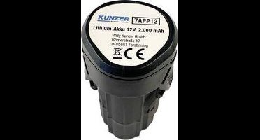 Kunzer 7APP12 Gereedschapsaccu 12 V 2 Ah Li-ion