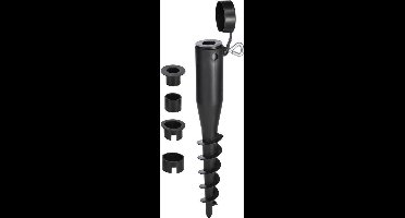 HI Haring / grondpen voor een parasol van 25,30,35,40 en 45 mm - Vervangt zware parasolvoet - Camping/tuin artikelen - 40 cm lang