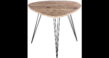 Bijzettafel van hout en metaal NEILE
