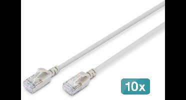 Digitus DK-1632-A-015S-10 netwerkkabel Grijs 1,5 m Cat6a F/FTP (FFTP) Rond