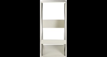 MUSIC STORE Siderack 17+6 HE berk MP bouwpakket, wit, schr./ger. - Studio racks