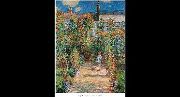 Kunstdruk Claude Monet - Le jardin de l'artiste 50x70cm