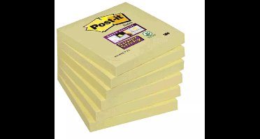 6 Post-It blokjes geel 76*76mm 90vel