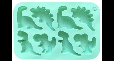 KimDo - Siliconen Dino Mal - 8 Vormen - Bakvormen -Dinosaurus - Cakevorm - Bakken