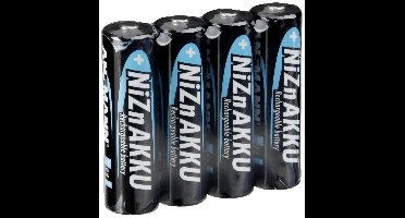 Ansmann NiZN Mignon (AA) batterij met 2500 mWh - 4 stuks