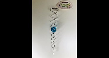 Nature's Melody Crystal Vortex Spinner Wind Spinner Kristal staart lichtblauw 35cm,De beste kwaliteit. wind vanger, Twister ,Hoogwaardige RVS.windgong