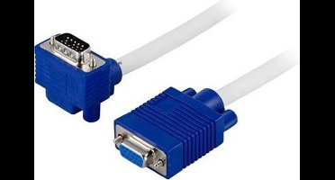 Deltaco RGB-9B 3m VGA (D-Sub) Blauw, Wit VGA kabel