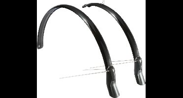 Eurofender Scatto spatbordset 28" x 51 mm - Zwart