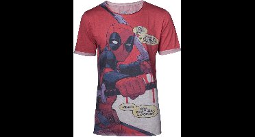 Deadpool - All Over Men s T-shirt With Roll-Up Sleeves - S