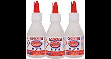 3x Alleslijm Collall - Totaal 300 ml. - Makkelijke Spateldop