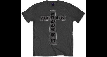 Black Sabbath - Cross Heren T-shirt - XL - Grijs