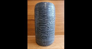Mica decorations pot Grijs D19xH36 cm