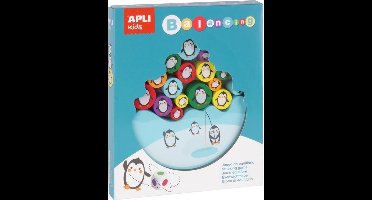 Apli Kids Houten evenwichtsspel pinguins