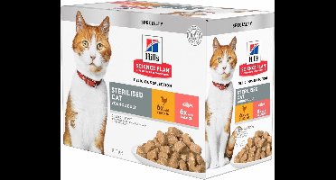 Hill's Science Plan - Feline Young Adult - Sterilised Fav. Selection 12x85g