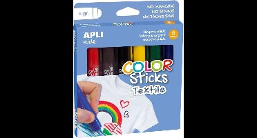 Apli Kids Textiel Verfsticks 6x