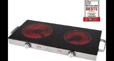 ProfiCook DKP 1211 - dubbele kookplaat - infrarood - RVS