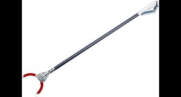 Grijpset Flora afvalgrijper 105 cm met metalen bekken inclusief veiligheidsvest en afvalzak.