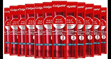 Colgate Tandpasta Max White Ultra Freshness Pearls - 12 x 75 ml - Voordeelverpakking